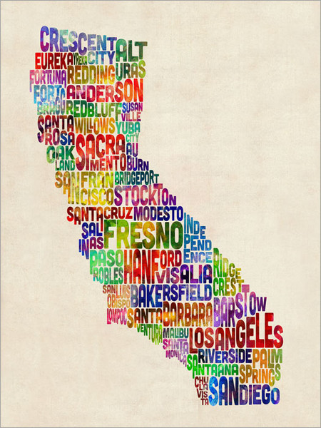 California Poster Art Print