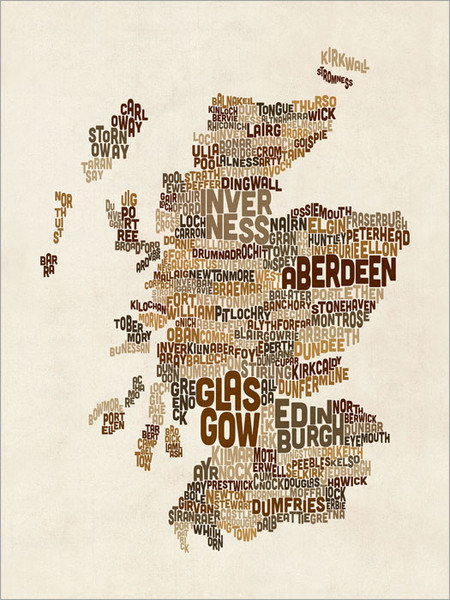 Scotland Poster Art Print