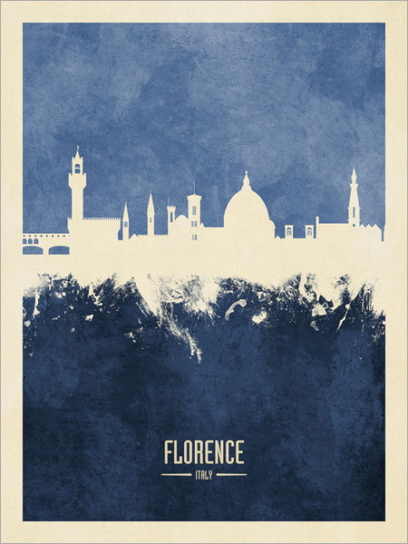 Florence Italy Skyline Cityscape Poster Art Print