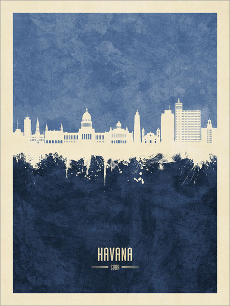 Havana Cuba Skyline Cityscape Poster Art Print