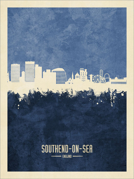 Southend-on-Sea England Skyline Cityscape Poster Art Print