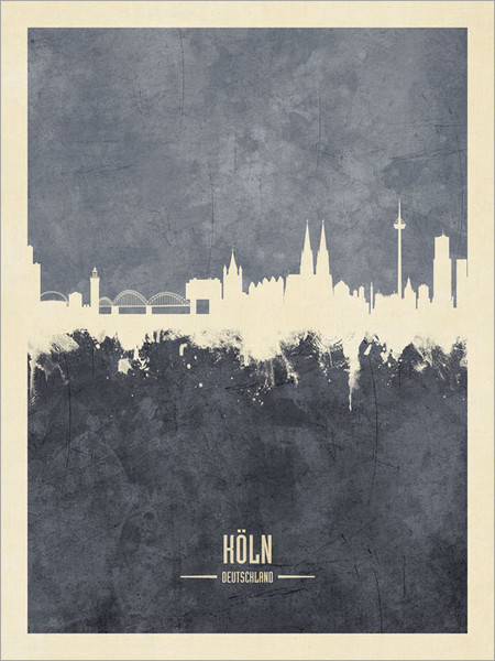 Cologne Germany Skyline Cityscape Poster Art Print
