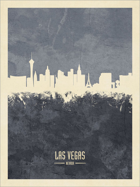 Las Vegas Nevada Skyline Cityscape Poster Art Print