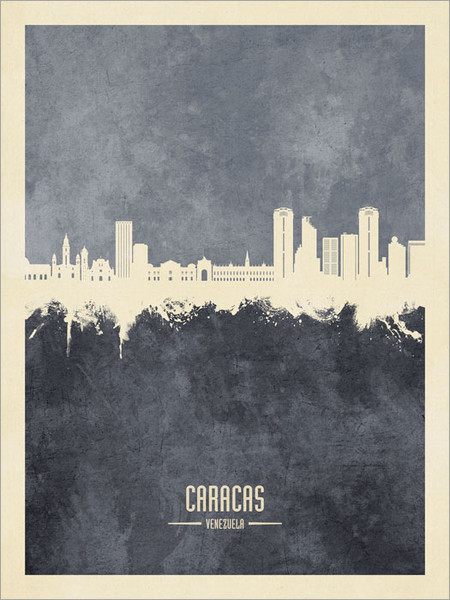 Caracas Venezuela Skyline Cityscape Poster Art Print