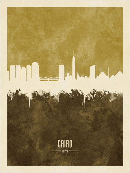 Cairo Egypt Skyline Cityscape Poster Art Print