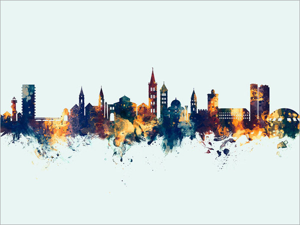 Zadar Croatia Skyline Cityscape Poster Art Print