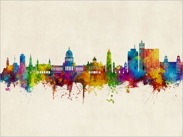 Havana Cuba Skyline Cityscape Poster Art Print