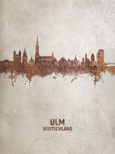 Ulm Deutschland Skyline Cityscape Poster Art Print