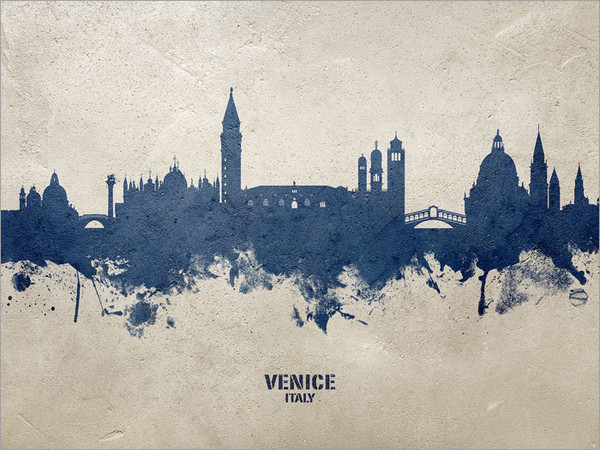 Venice Italy Skyline Cityscape Poster Art Print