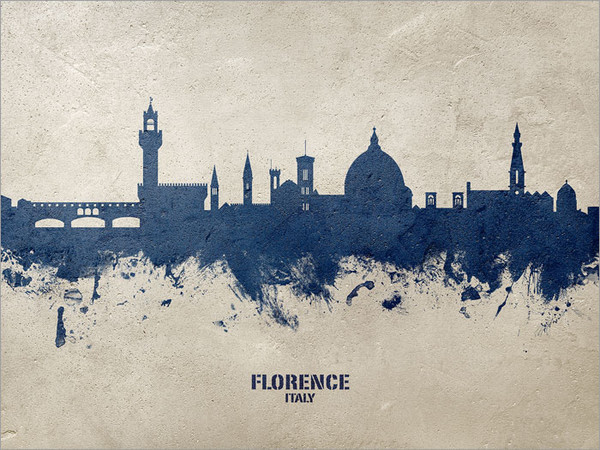 Florence Italy Skyline Cityscape Poster Art Print