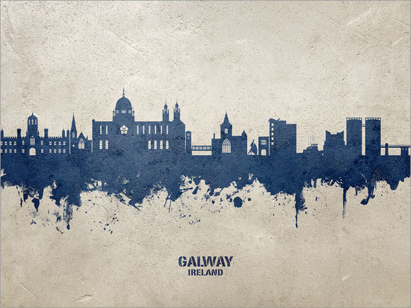 Galway Ireland Skyline Cityscape Poster Art Print