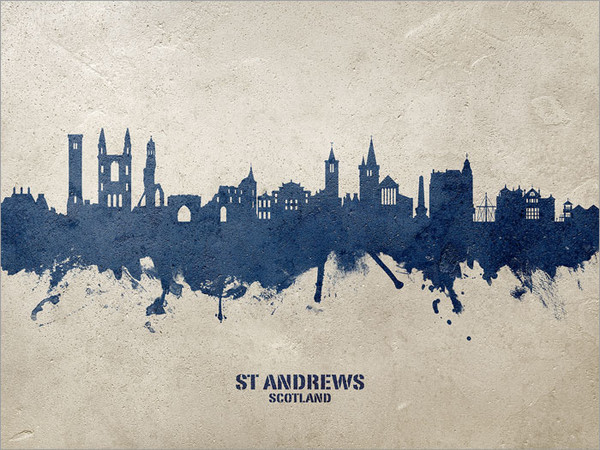 St Andrews Scotland Skyline Cityscape Poster Art Print