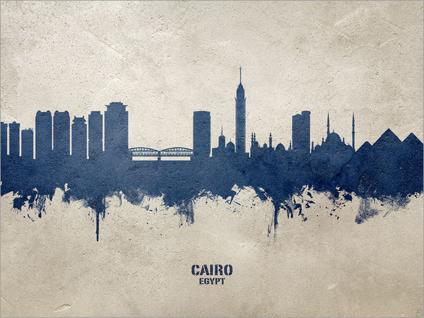 Cairo Egypt Skyline Cityscape Poster Art Print