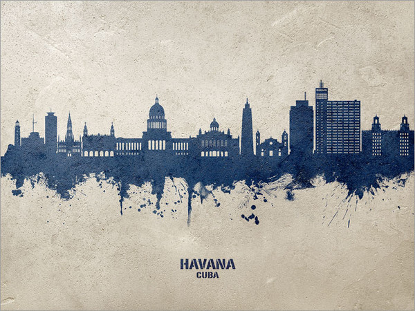 Havana Cuba Skyline Cityscape Poster Art Print