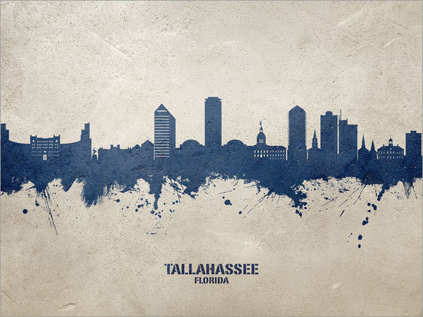 Tallahassee Florida Skyline Cityscape Poster Art Print