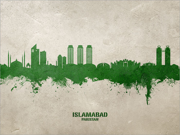 Islamabad Pakistan Skyline Cityscape Poster Art Print