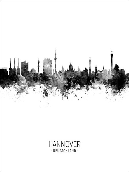 Hannover Germany Skyline Cityscape Poster Art Print