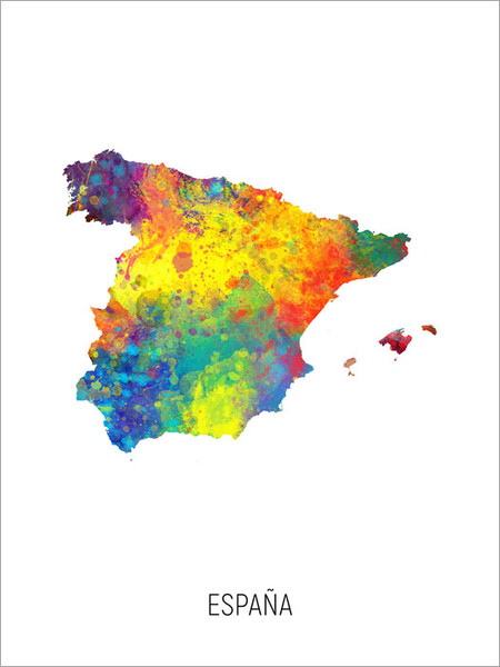 España Map Poster