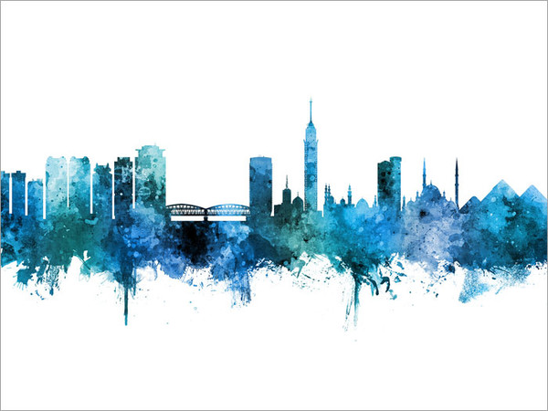 Cairo Egypt Skyline Cityscape Poster Art Print Cairo Egypt Skyline Cityscape Poster Art Print