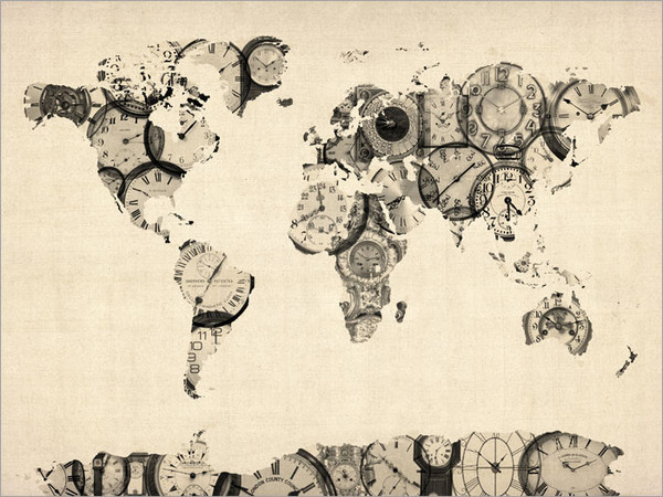 World Map Poster Art Print