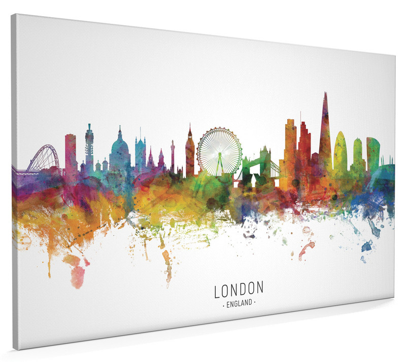 iPhone・スマホケース Society6 London Skyline Watercolor by ArtPause London England Skyline #6481 - artPause