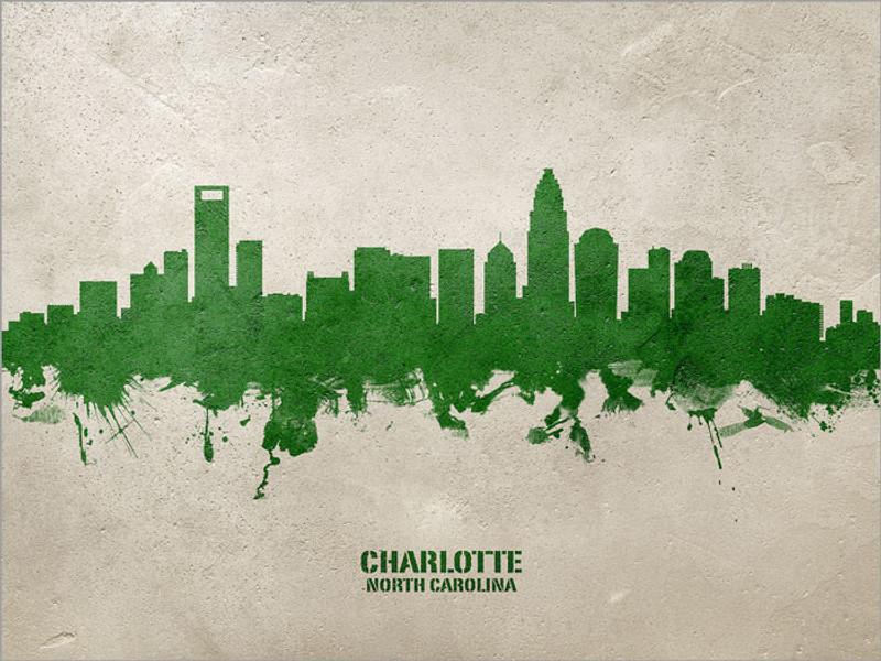 Charlotte North Carolina Skyline #19581 - artPause charlotte-north-carolina-skyline-19581-artpause