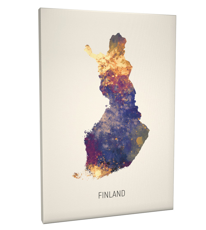 Finland Watercolour Map #11073 - artPause