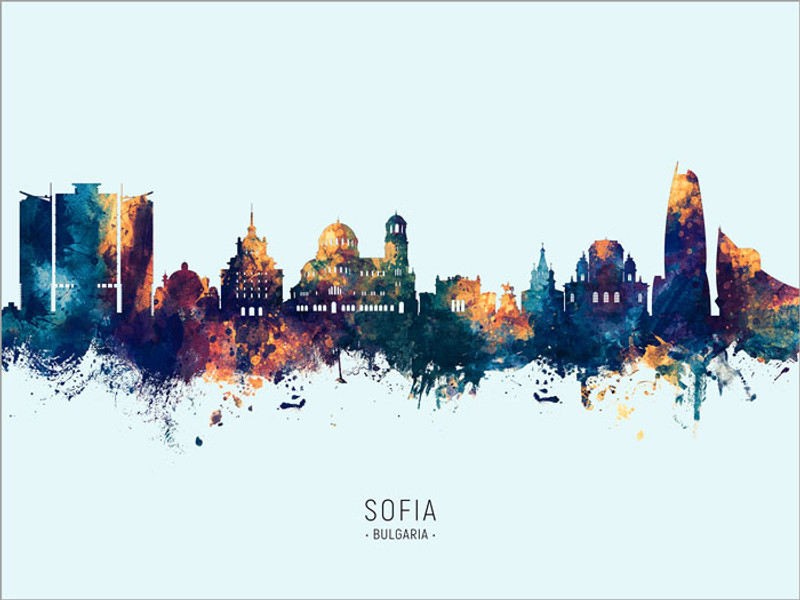 絵画 sofia Sofia Bulgaria Skyline #12244 - artPause