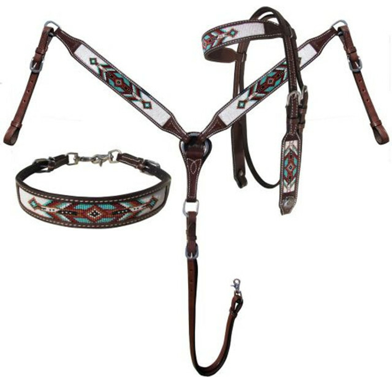 Sequin Heart Pony Headstall & Breast Collar – Riding Free Tack