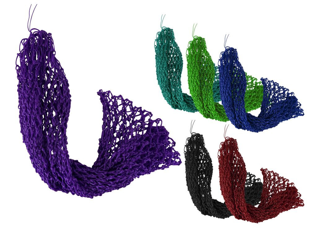 Shiloh Stables and Tack: Easy-fill slow feed nylon hay bag with drawstring top closure. This net