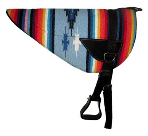 New! Showman Suede Leather Bareback Pad with Kodel Fleece Bottom main image 1