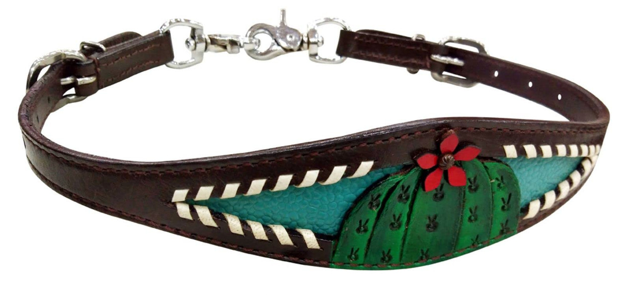 TIE DYE Bling Western Leather WITHER STRAP For Breast Collar Horse Tack