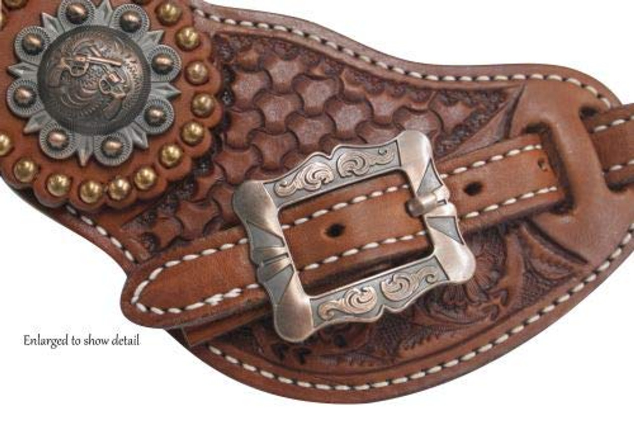 Marjoman Cowboy Spur Straps With Forged Buckle (Paire) - Horse