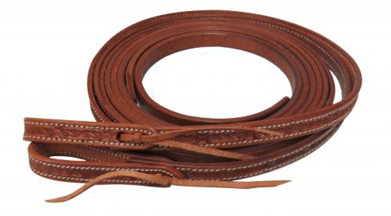Showman St-119 Basket Tooled Browband Argentina Cow Leather Headstall
