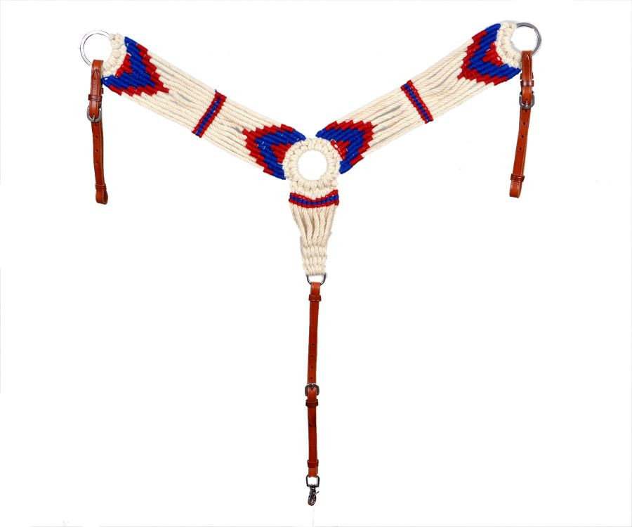 Collier De Poitrine Showman Pour Cheval En Mohair Et Laine - Design Sud-ouest, Marron