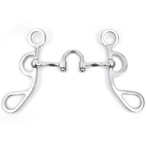 Showman Argentine Shank Bit w/ Full Slow Twist Correction Port