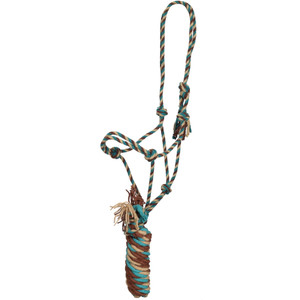 Showman Dust & Denim Mohair Cowboy Knot Halter w/ Lead
