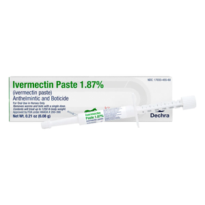 Dechra (Ivermectin) Apple Flavored 1.87% Paste – 6.08g Tube
