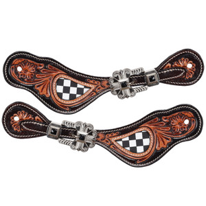 Showman Ladies' Fast Lane Spur Straps