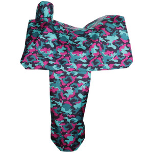 Showman Midnight Camo Nylon Saddle Cover