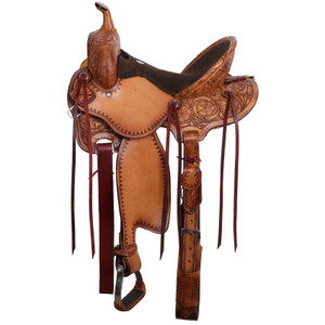 Double T Abilene Barrel Style Saddle - 15 Inch