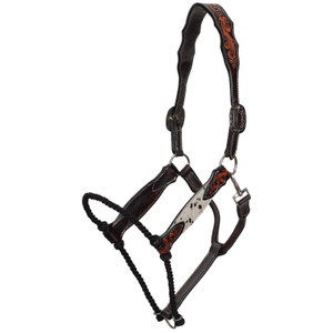 Showman Iris Lariat Hybrid Leather Halter