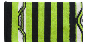 Acrylic Top Saddle Blanket w/ Navajo Design