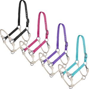 Showman Nylon Hybrid Halter
