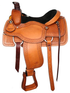 16" Circle S Roper Saddle w/ Suede Leather Seat 16" Circle S Roper Saddle w/ Suede Leather Seat