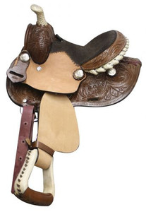 8" Double T Pony/ Youth Saddle w/ Round Skirt 8" Double T Pony/ Youth Saddle w/ Round Skirt