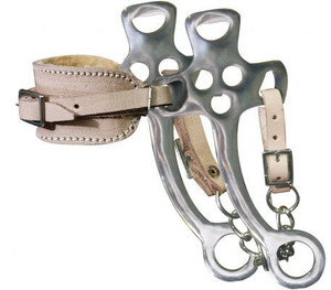 Showman Fleece Lined Hackamore w/  7 1/2" Stainless Steel Cheeks Showman Fleece Lined Hackamore w/  7 1/2" Stainless Steel Cheeks