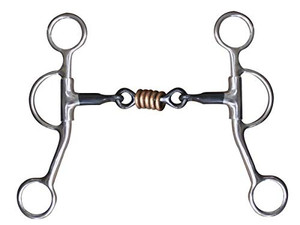 Showman Stainless Steel 5" Dogbone Snaffle Bit