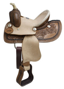 10" Double T Youth Roper Style Saddle w/ Hard Seat 10" Double T Youth Roper Style Saddle w/ Hard Seat