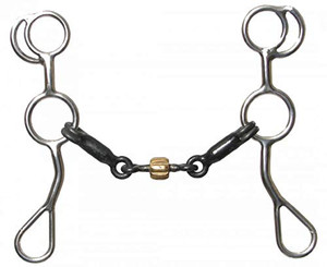 Showman Stainless Steel Training Snaffle Bit w/ 7 1/4" Cheeks Showman Stainless Steel Training Snaffle Bit w/ 7 1/4" Cheeks